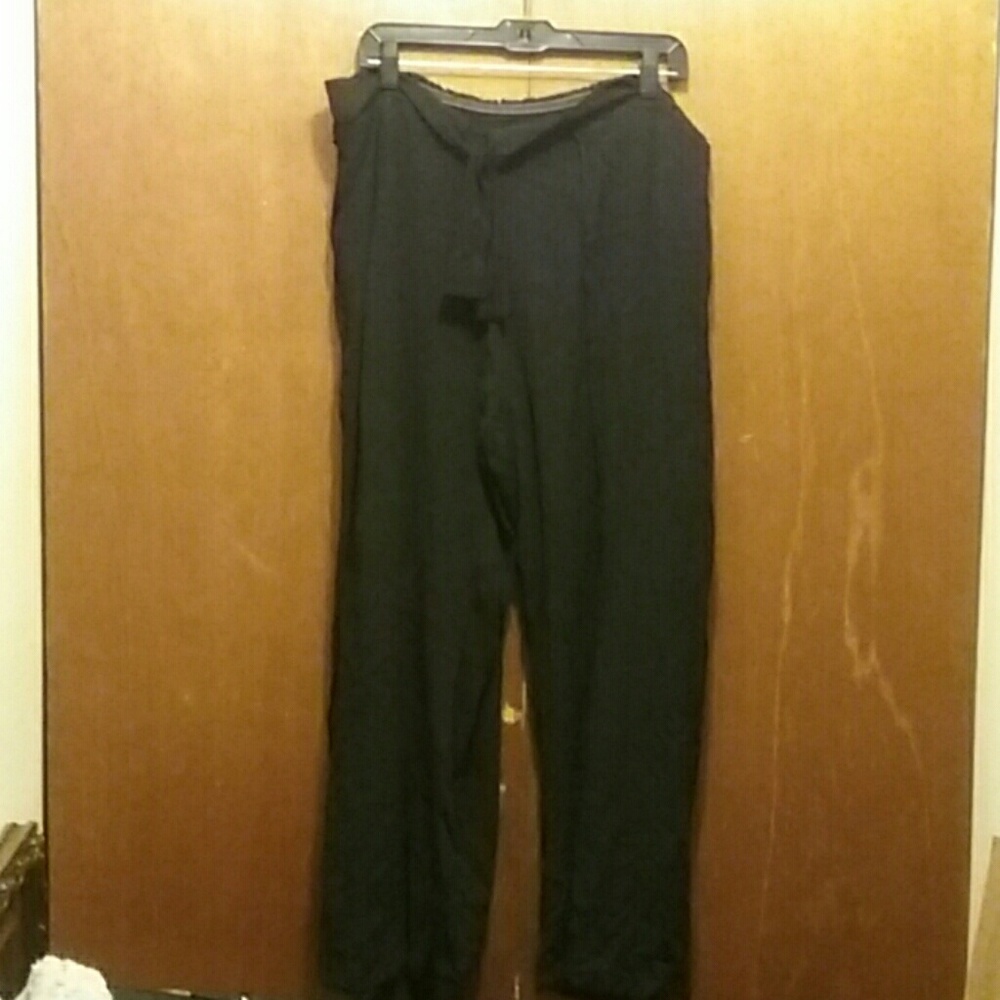Black split pants